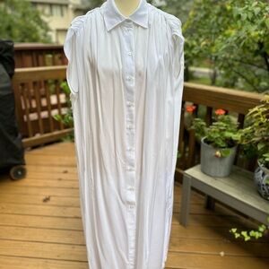 H&M White Maxi Dress Tunic Coverup